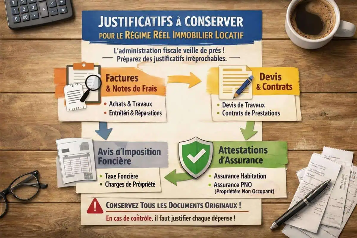 Simulateur et checklist des justificatifs pour le régime réel immobilier locatif