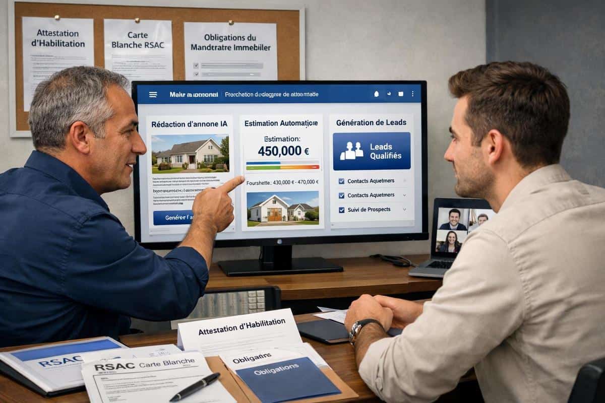 Réseau mandataires RSAC carte blanche attestation habilitation devenir mandataire immobilier